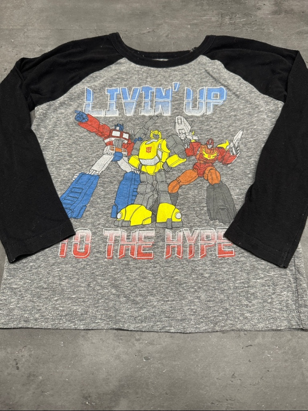 Transformers "Livin' Up To The Hype" long sleeve shirt